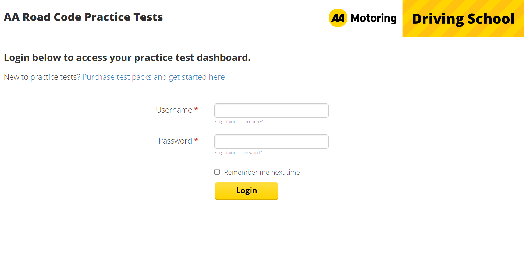 RCPT Old Login