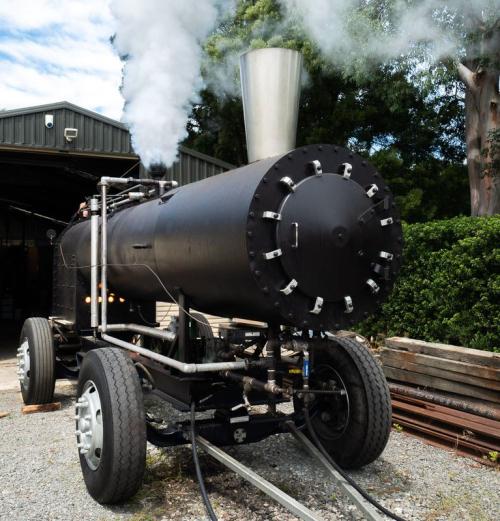 An AgLoco steam tractor.