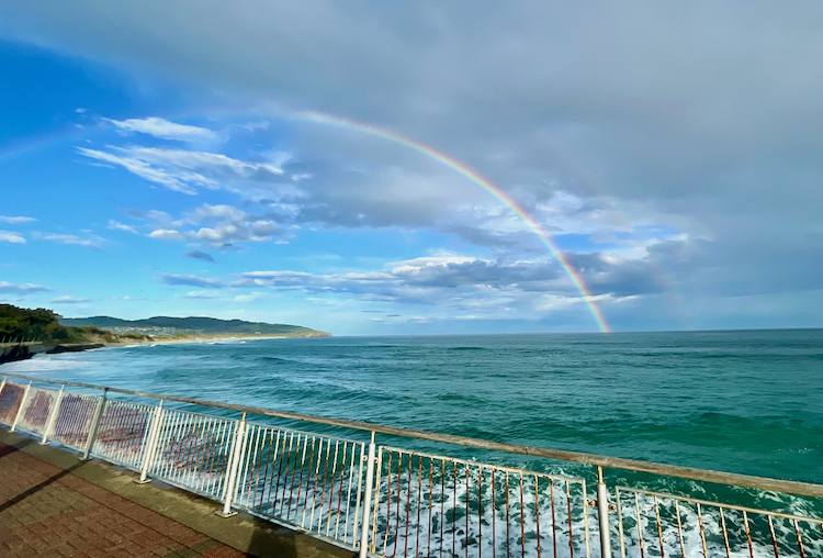 Rainbows at St Clair, Dunedin