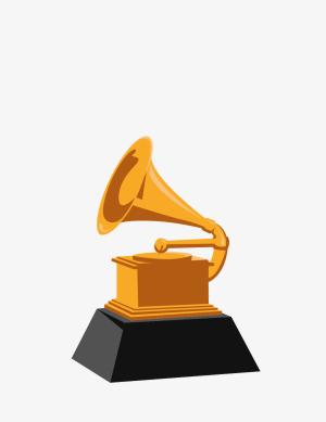 Illustration of a Grammy trophy