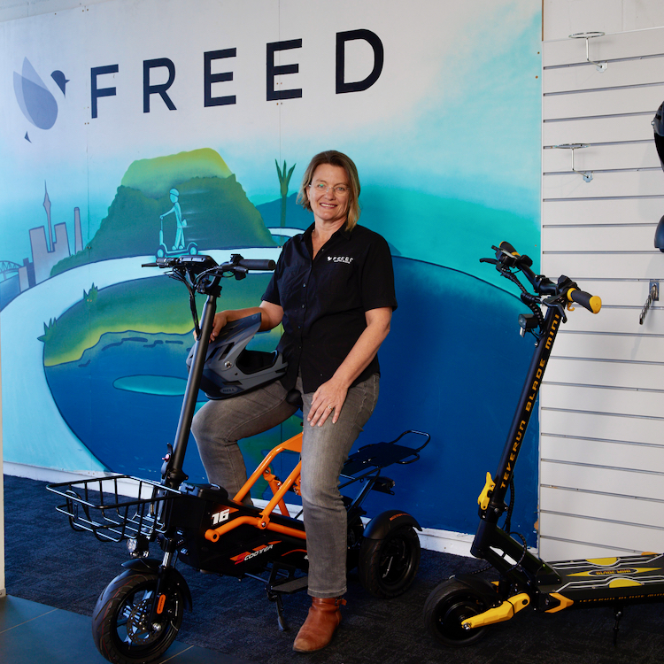 Jen Hobbs from Freed says that e-scooters can be life-changing. 
