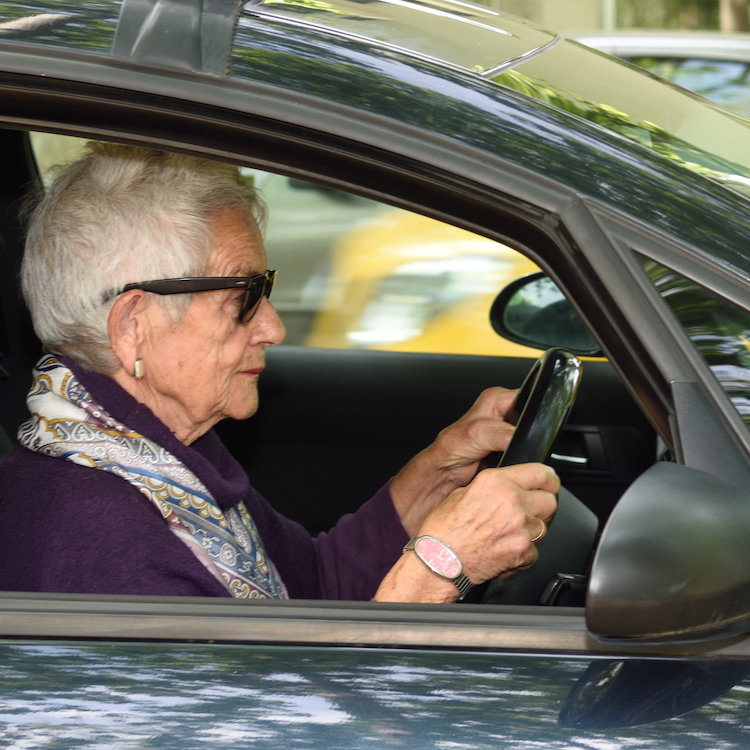 Many older people avoid driving in situations that make them anxious.