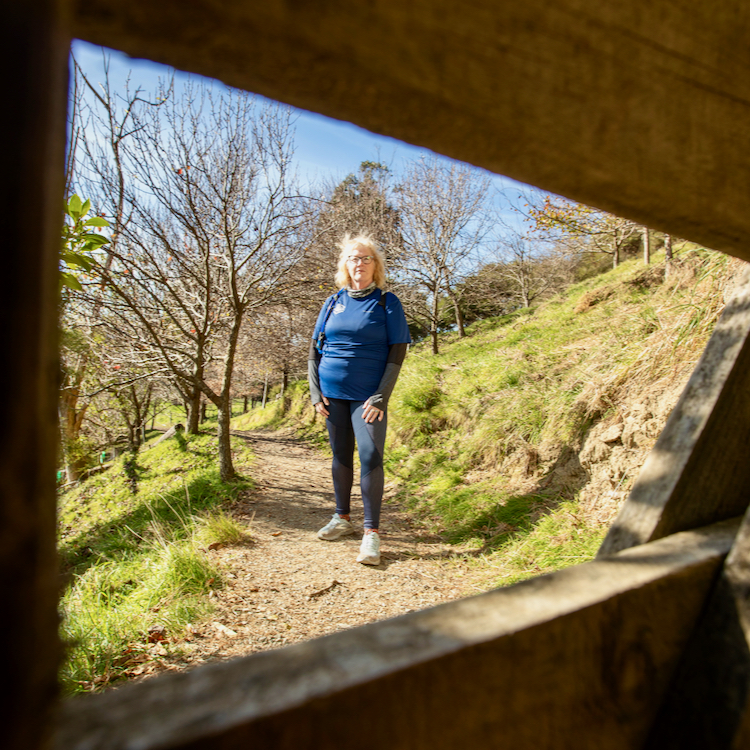 Jacquie Walters found herself on the wrong track in St Arnaud.