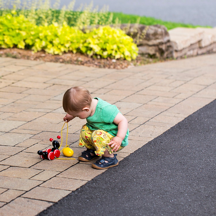 Always check where children are before driving off.