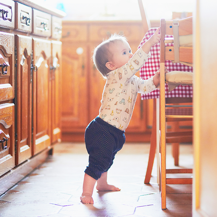 Rethink using tablecloths as tugging at the corners is tempting for toddlers.