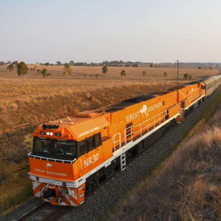 The Great Southern Train on its journey through Queensland.