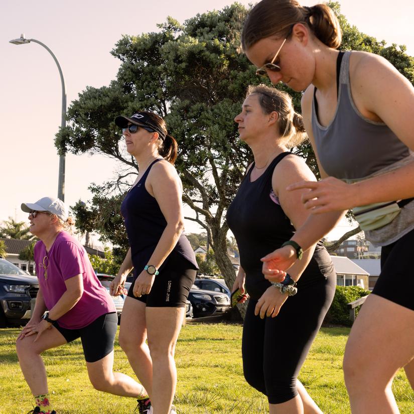 Feature Run Club warmup INP