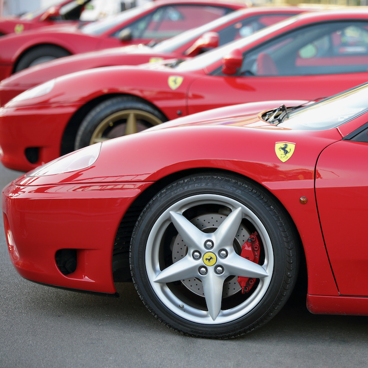 Ferrari is synonymous with red.