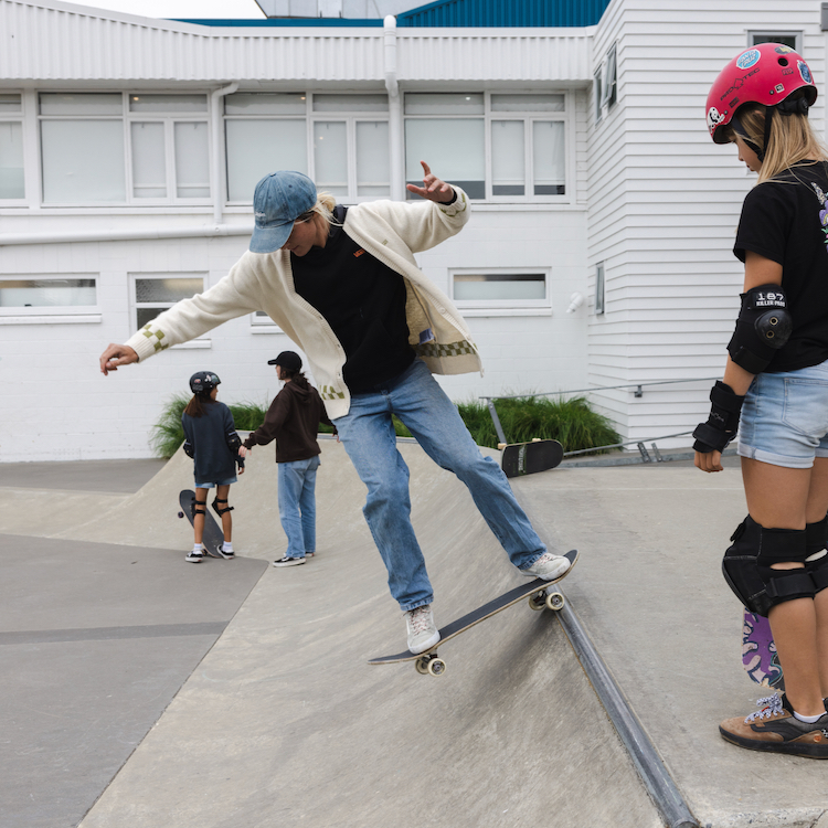 26-year-old Amber Clyde is passionate about skateboarding.