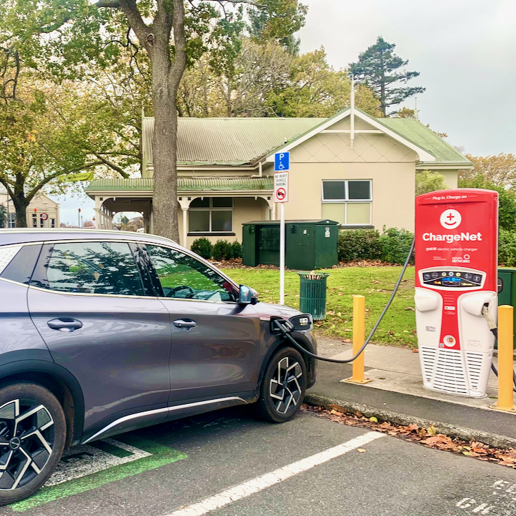 Charging the EV in Cambridge was a breeze.