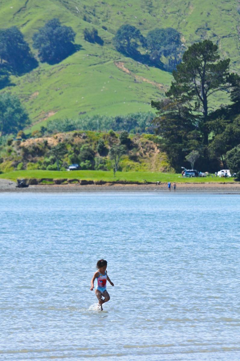 Swimming at Kawakawa Bay