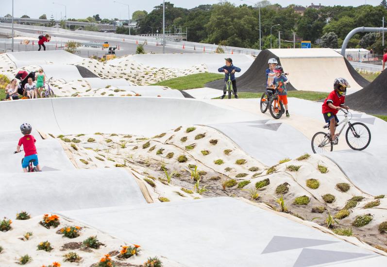 The new Waterview skate park