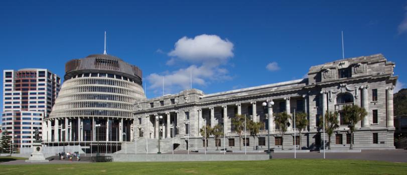 The Beehive and parliament buildings