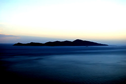 Kapiti Island silhouette