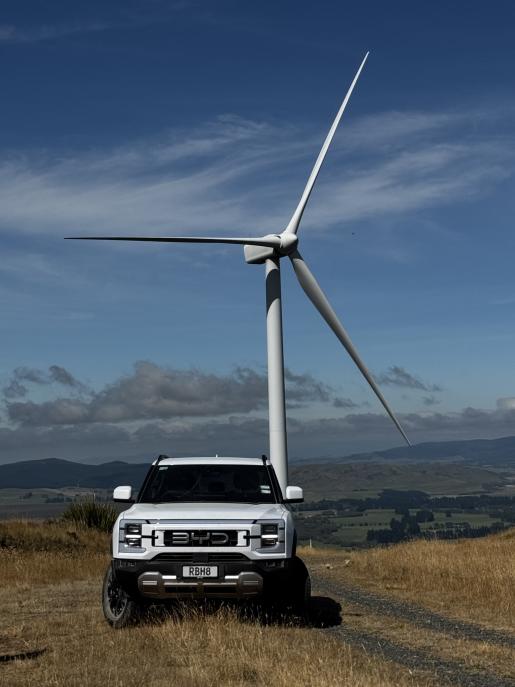 BYD Shark 6 at White Hill Wind Farm