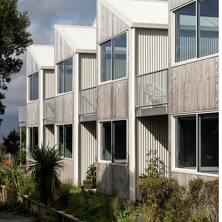 Outside view of the homes